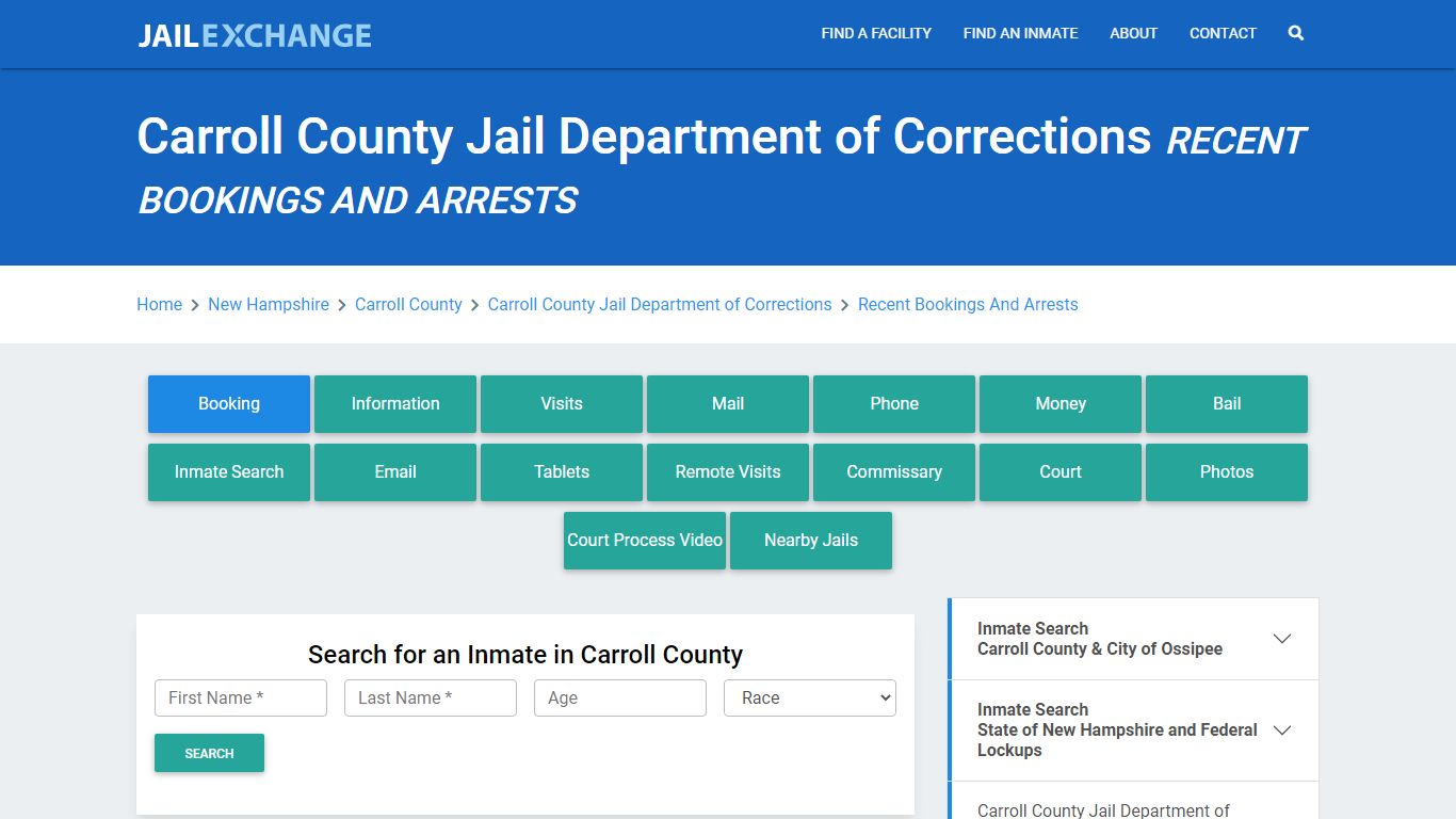 Carroll County Jail Department of Corrections